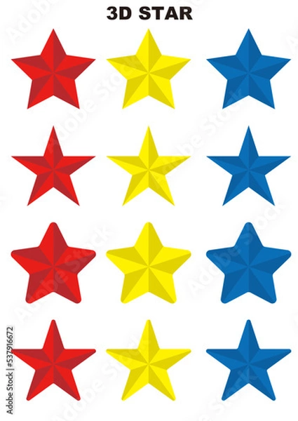 Obraz 3D STAR