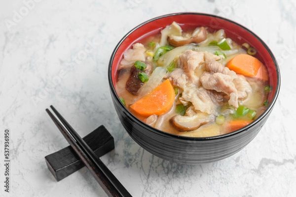 Obraz 冬の味覚　豚汁