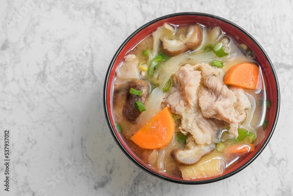 Obraz 冬の味覚　豚汁