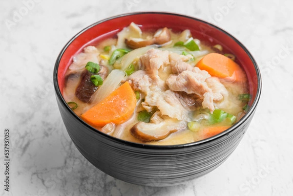 Obraz 冬の味覚　豚汁