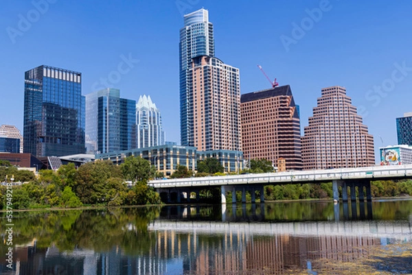 Fototapeta ダウンタウン・ビジネス・テキサス州オースチン