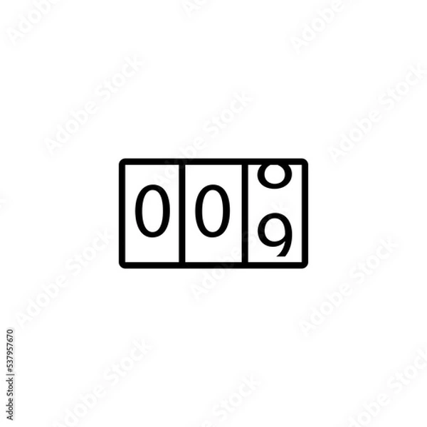 Fototapeta counter icon vector design templates