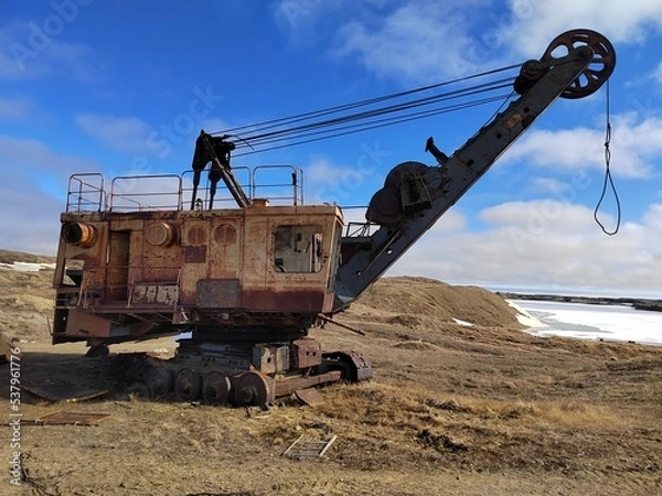 Obraz abandoned old technology