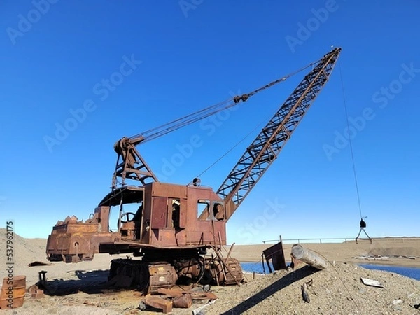 Obraz abandoned old technology