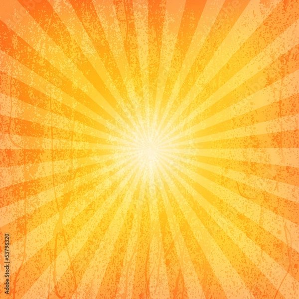 Fototapeta Sunburst Grunge Pattern
