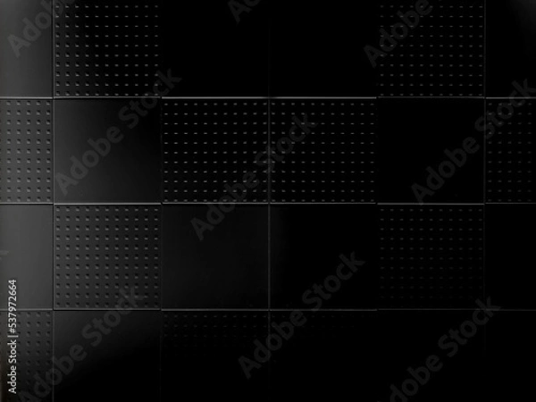 Fototapeta 高級感漂う黒のシックなタイル