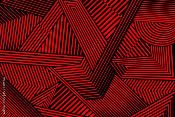 Fototapeta Abstract Lines Background Red