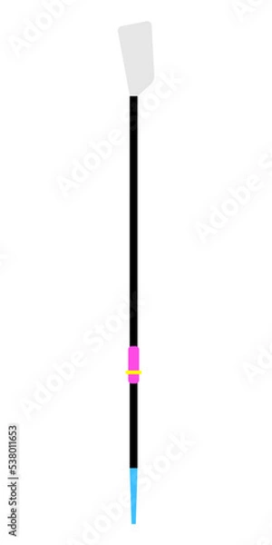 Obraz Rowing skiff oar pictogram vector illustration.