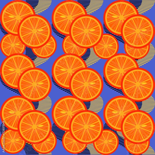 Obraz Orange background vector pattern. Vector background for banner, poster, Web and packaging.