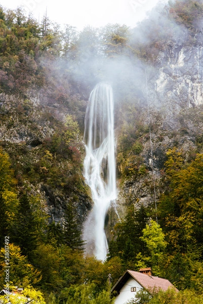 Obraz Waterfall in fog