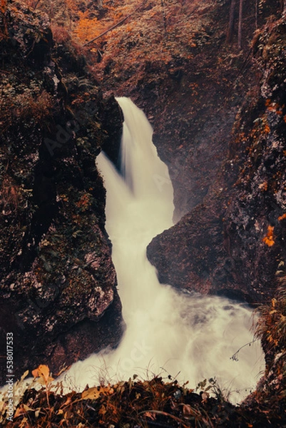 Obraz waterfall in Autumn