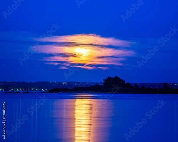 Obraz sunset over the river