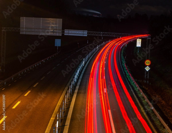 Fototapeta traffic in the night