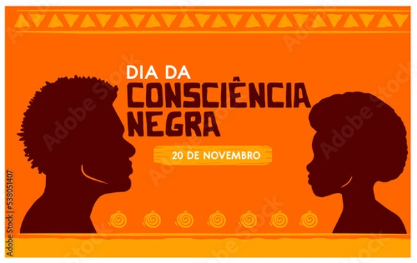 Obraz WebBlack consciousness month. November vector