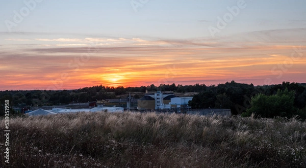 Obraz sunset over the river
