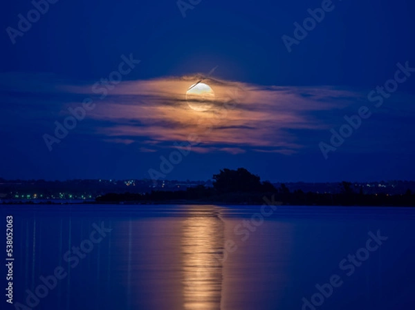 Obraz sunset over the river