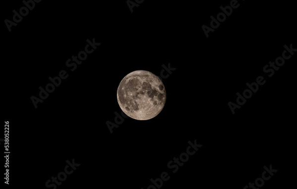 Obraz full moon over black