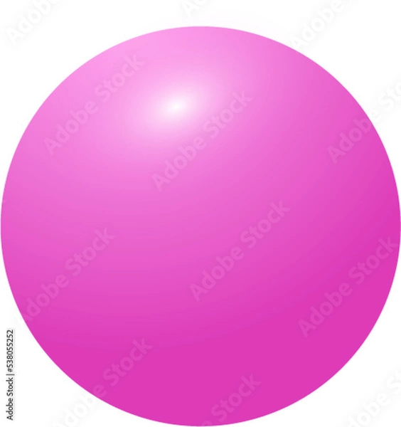 Obraz pink 3d ball