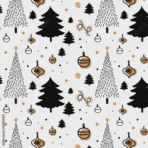 Obraz pattern on the theme of Christmas