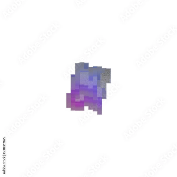 Fototapeta Abstract transparent glitch art texture element.