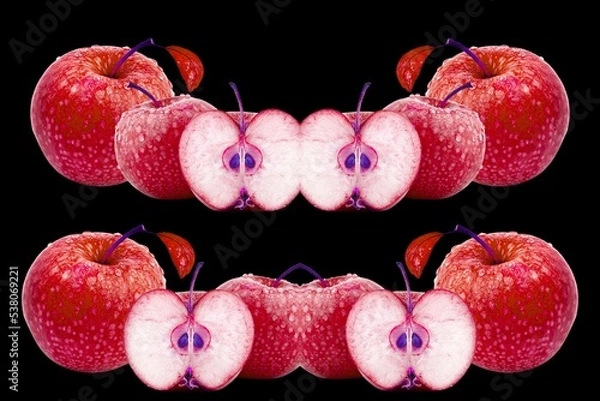 Obraz 3d render illustration, Unique picture of fruit