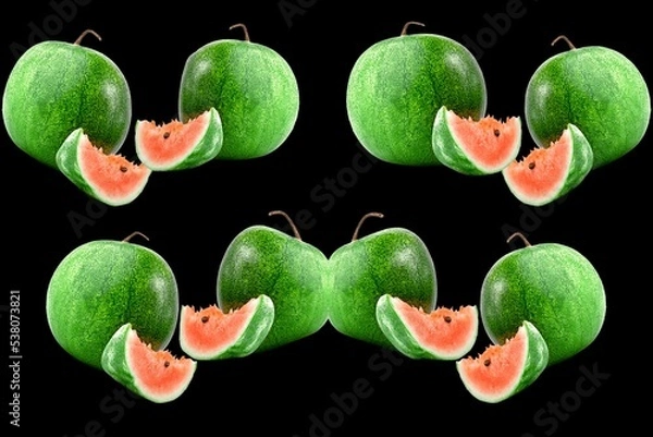 Obraz 3d render illustration, Unique picture of fruit