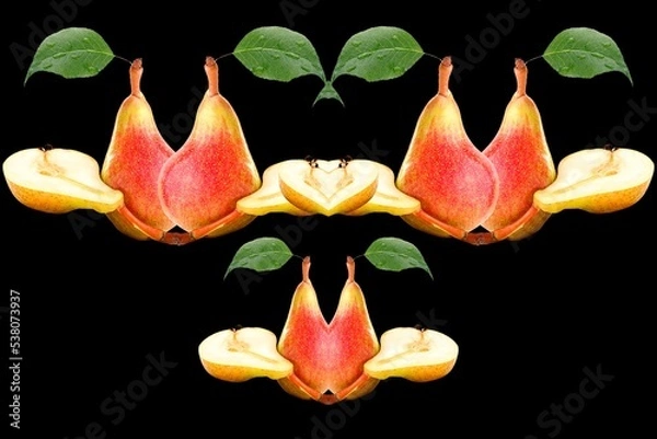 Obraz 3d render illustration, Unique picture of fruit