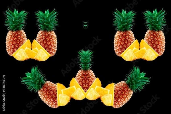 Obraz 3d render illustration, Unique picture of fruit