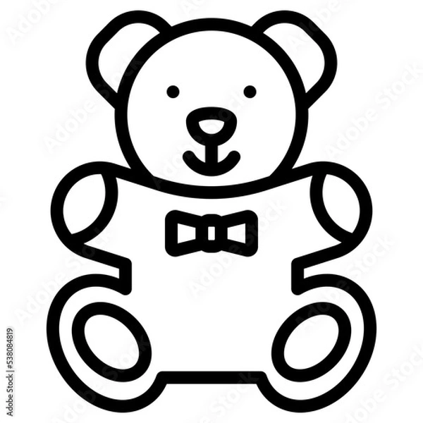Obraz teddy bear icon
