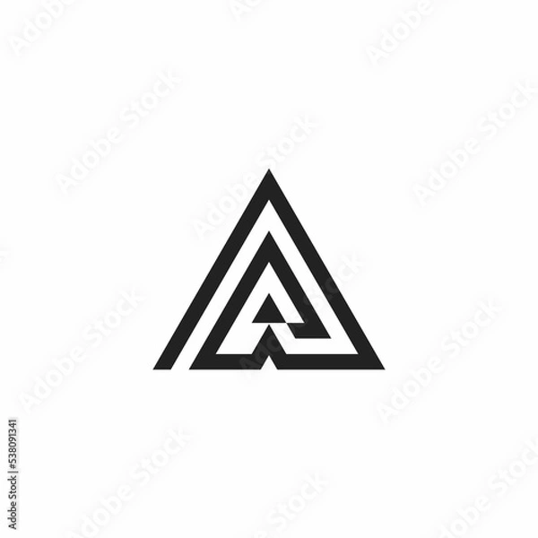 Obraz simple B and K initials logo