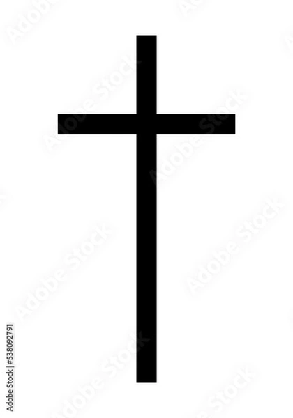 Fototapeta Simple Christian Cross PNG Image