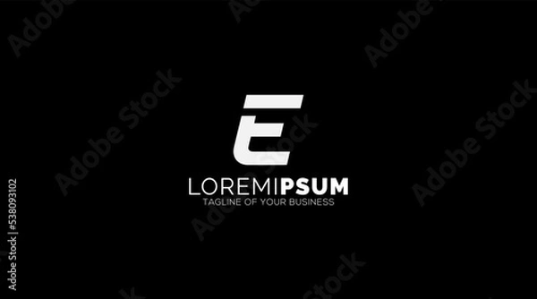 Obraz Abstract Modern Letter E Logo Design Vector