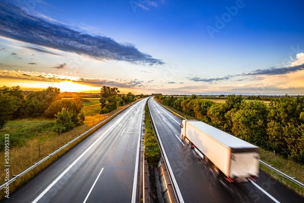 Fototapeta Autobahn in Deutschland