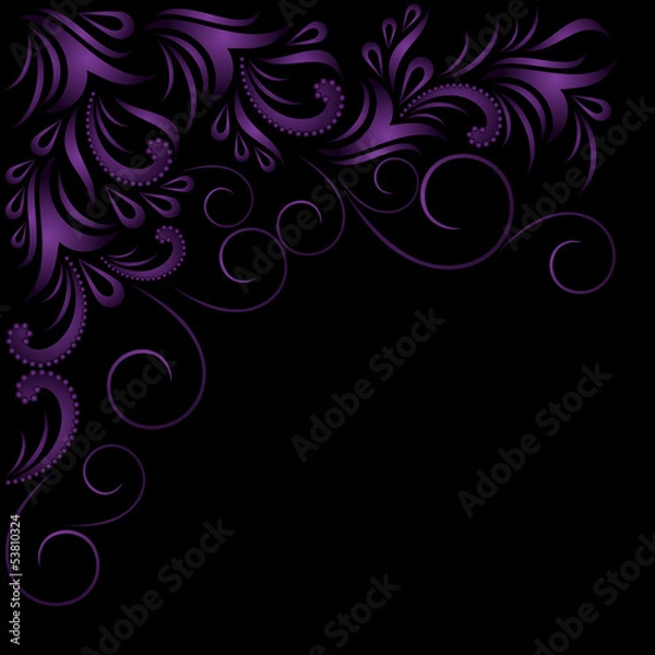 Obraz dark violet foliage