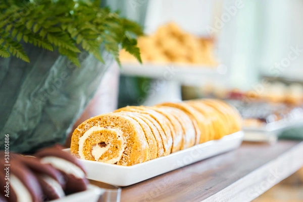 Obraz Swiss Roll Dessert