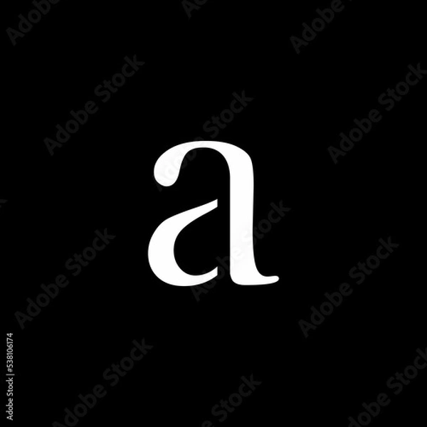 Fototapeta simple A initials logo