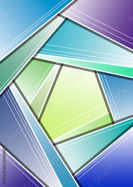 Obraz Abstract colorful geometric background 