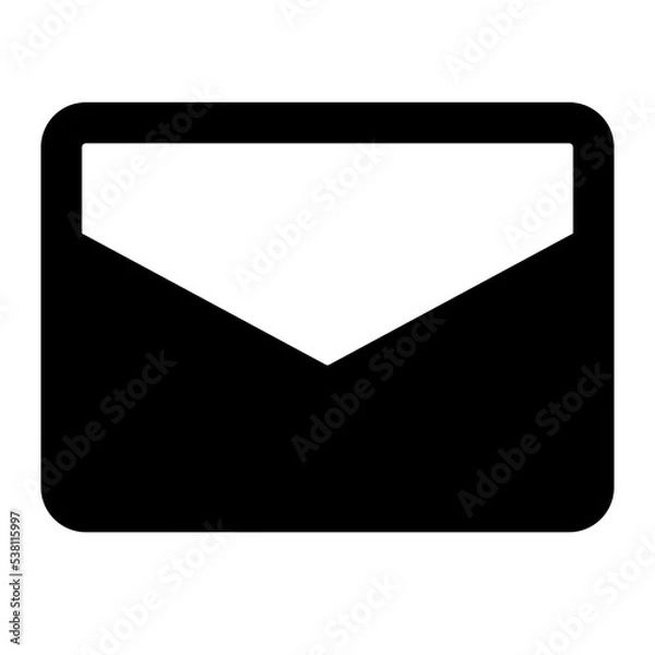 Obraz message icon solid style