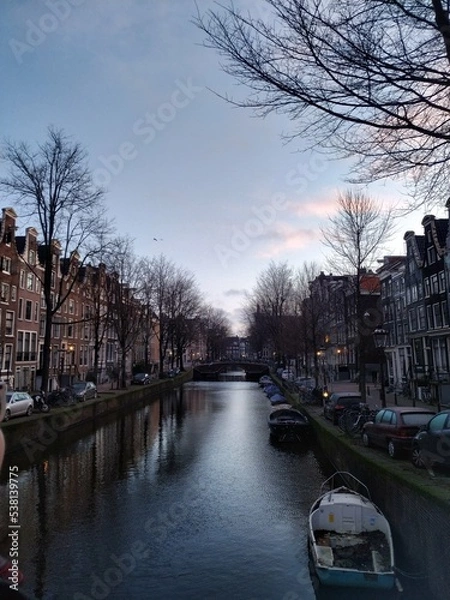 Obraz Paisagem rio amsterdã