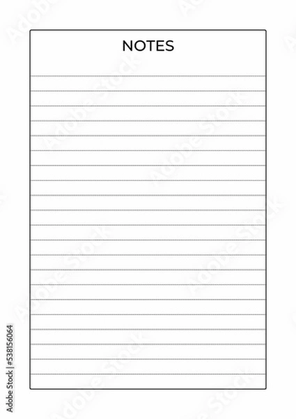 Fototapeta Notes