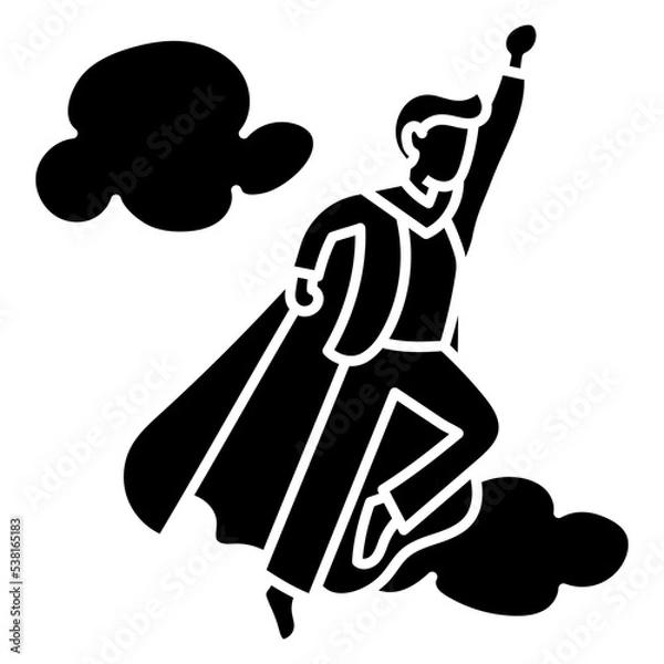 Obraz SUPER EMPLOYEE glyph icon