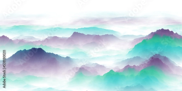 Obraz clouds over mountains