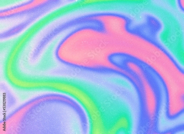 Obraz Trippy vintage retro psychodelic background template for social media posts, hippies, 60s, 70s wallpaper design in rainbow colors