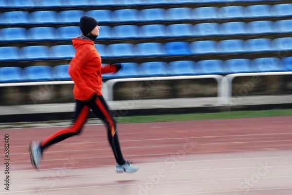 Fototapeta Running on the track