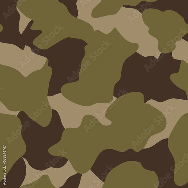 Obraz CAMOUFLAGE PATTERN DESIGN.SEAMLESS ENDLESS SURFACE PATTERN READY TO PRINT. GREEN MILITARY COLOR