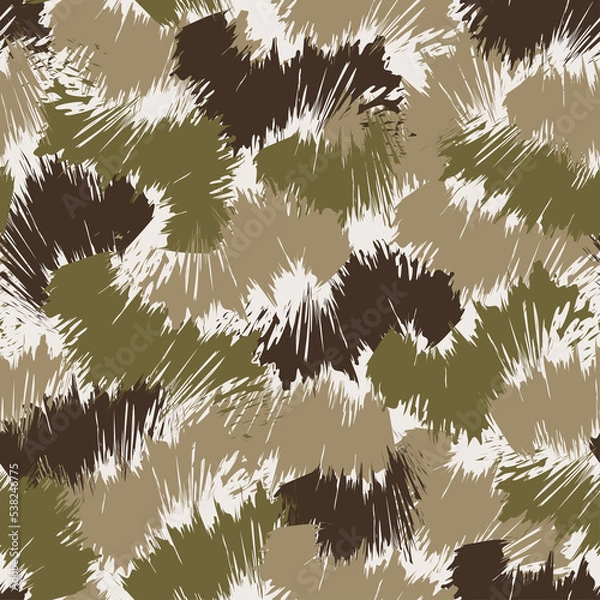 Obraz CAMOUFLAGE PATTERN DESIGN.SEAMLESS ENDLESS SURFACE PATTERN READY TO PRINT. GREEN MILITARY COLOR