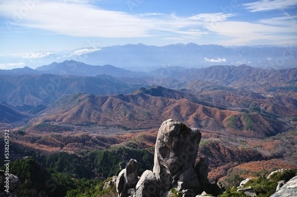 Obraz 秋の大ヤスリ岩