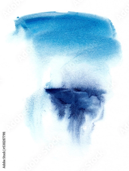 Fototapeta Abstract background. Hand drawn watercolors on paper texture. Raster