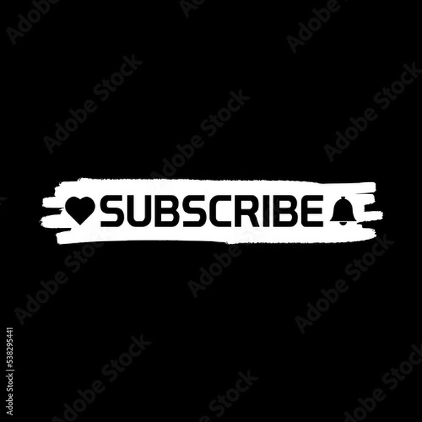 Fototapeta Subscribe Button icon isolated on dark background