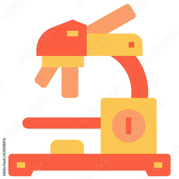 Fototapeta Microscope icon symbol element